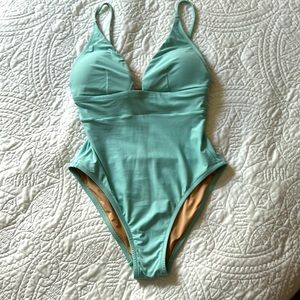 J. Crew light blue One Piece swimsuit